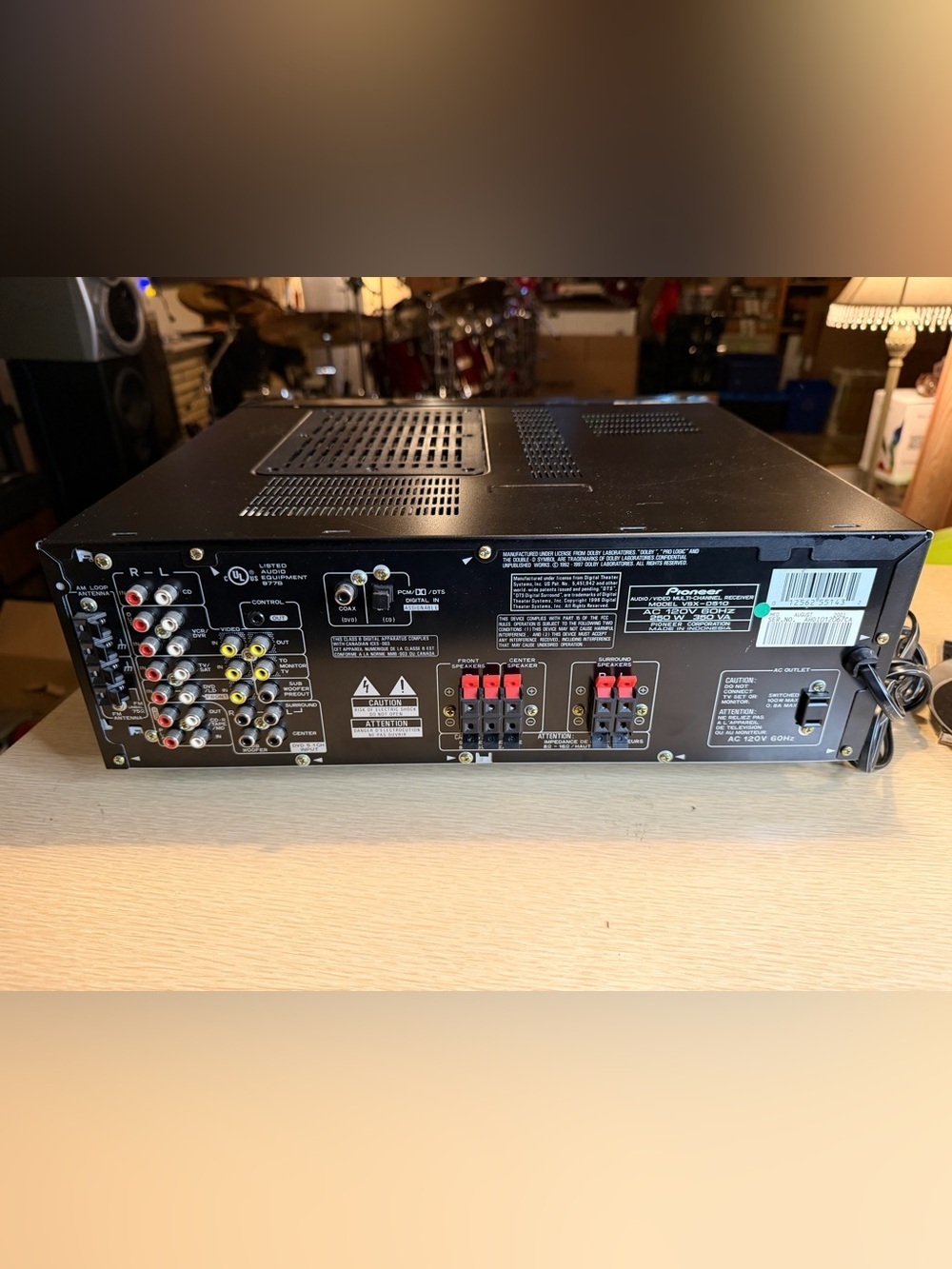 Pioneer VSX-D510 5.1 Channel Audio/Video Multi 100 Watts/Channel Receiver Tested - Picture 6 of 8